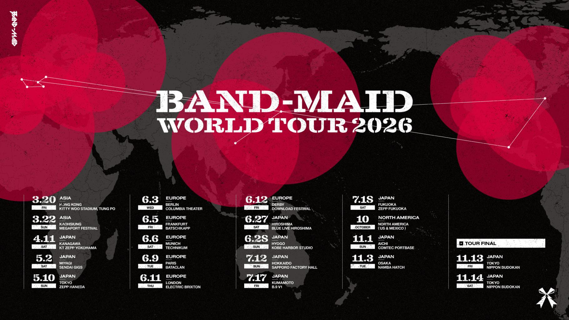 BAND-MAID World Tour 2026 in Fukuoka